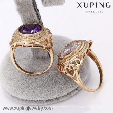 12487- Xuping Jewelry Fashion elegante anillo chapado en oro para hombre